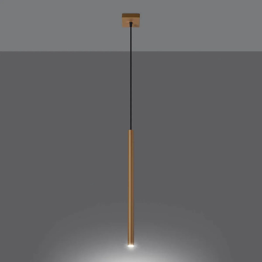 Lampa wisząca PASTELO 1 złota SOLLUX LIGHTING