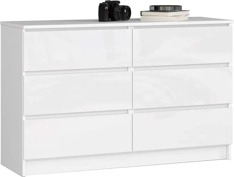 Biała komoda w połysku do salonu T4-S53
