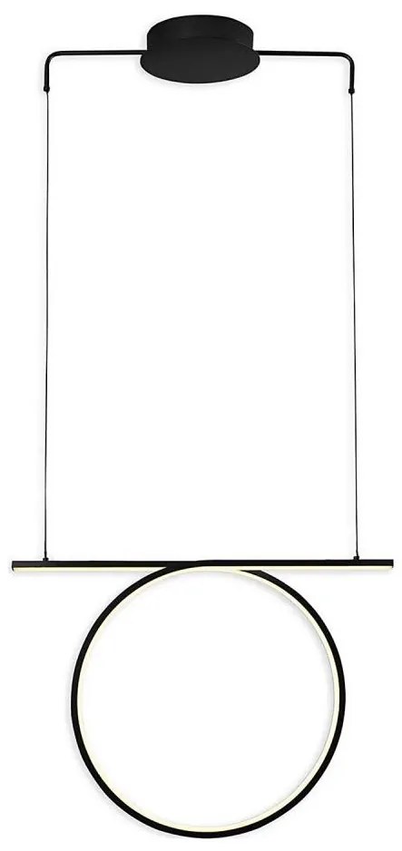 LED żyrandol na lince ODETTA LED/30W/230V 4000K czarny