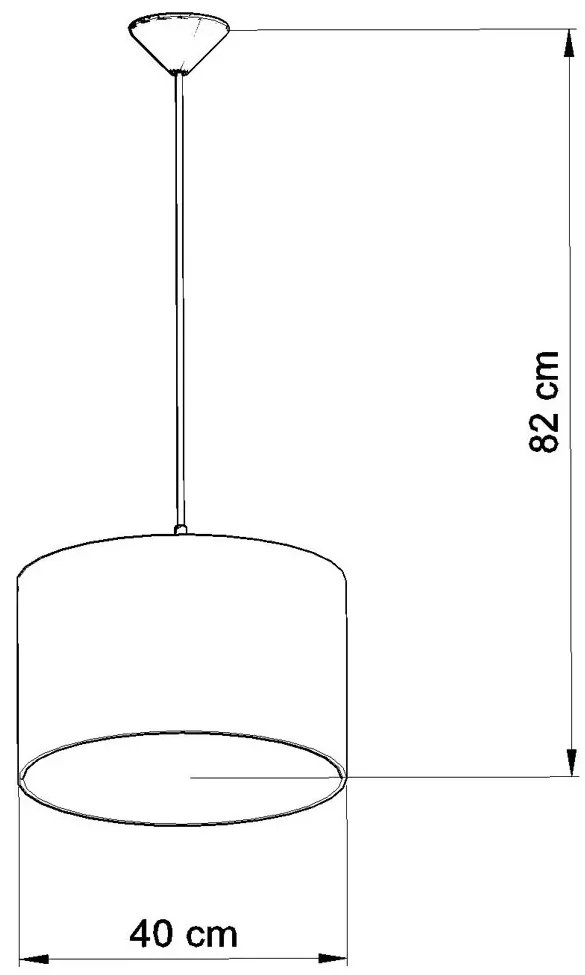 Lampa wisząca z nadrukiem piłek na abażurze - A597 L9-H71