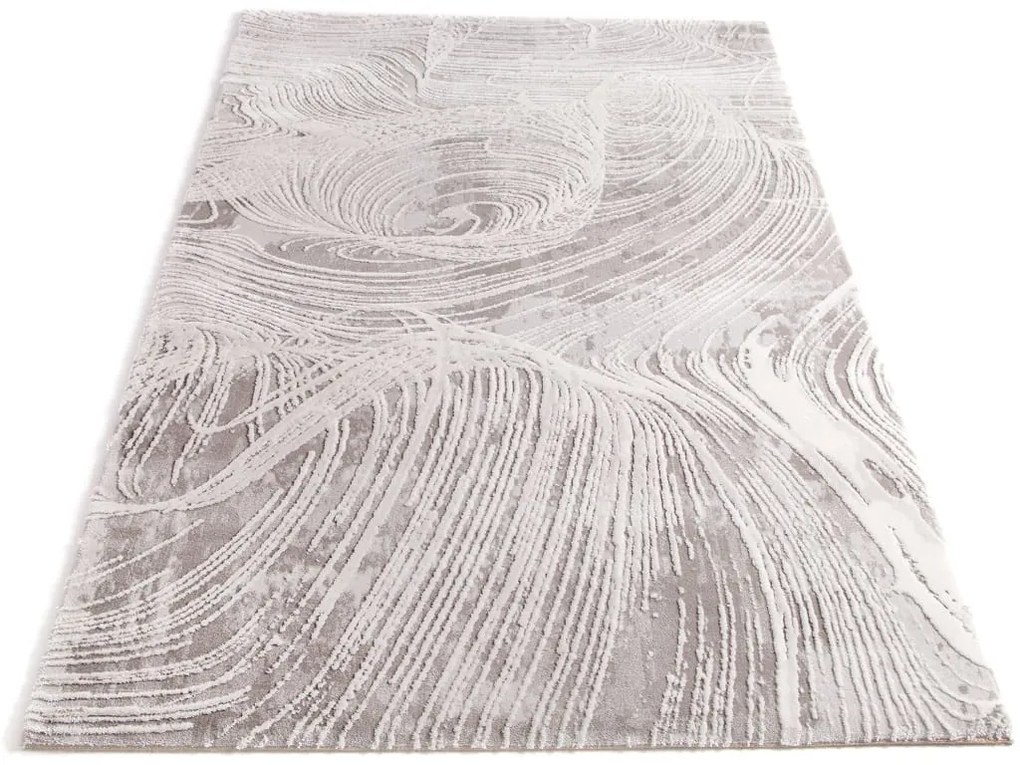 Dywan Akrylowy Clamente Linie Kremowo-Szary  80 cm x 300 cm