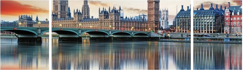 Obraz - Houses of Parliament w Londynie (170x50 cm)