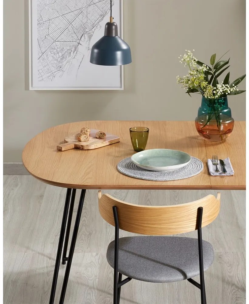 Rozkładany stół w dekorze dębu 90x140 cm Novac – Kave Home