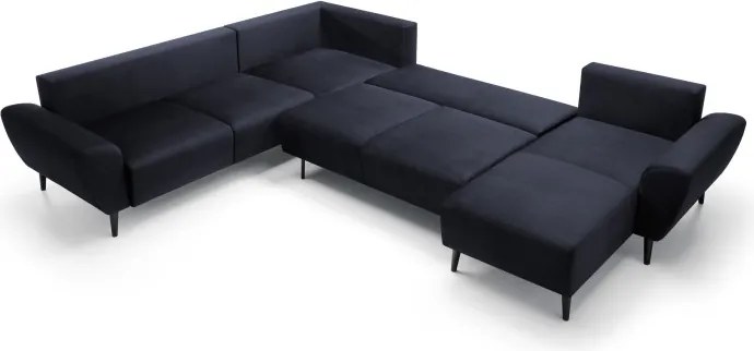 Narożnik BOSCO XL zestaw z elektryczną funkcją regulacji tkanina Monolith 79 Antracytowy WERSAL