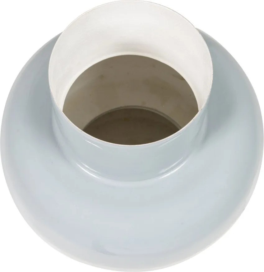 Jasnoszary metalowy wazon (wysokość 27 cm) Auri – WOOOD