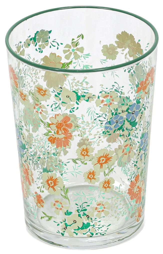Duża szklanka w kwiatowy wzór, 510 ml