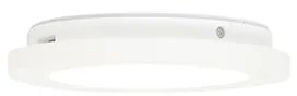 Lampa sufitowa biała 17 cm z LED 3-stopniowy ściemniacz IP44 - Steve Nowoczesny Oswietlenie wewnetrzne