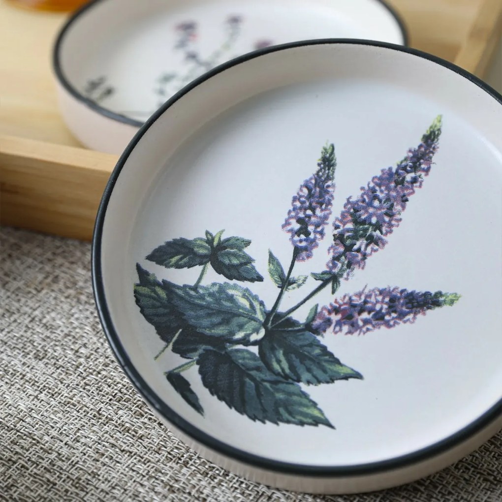 Zestaw 6 misek kamionkowych Herbal 14 cm