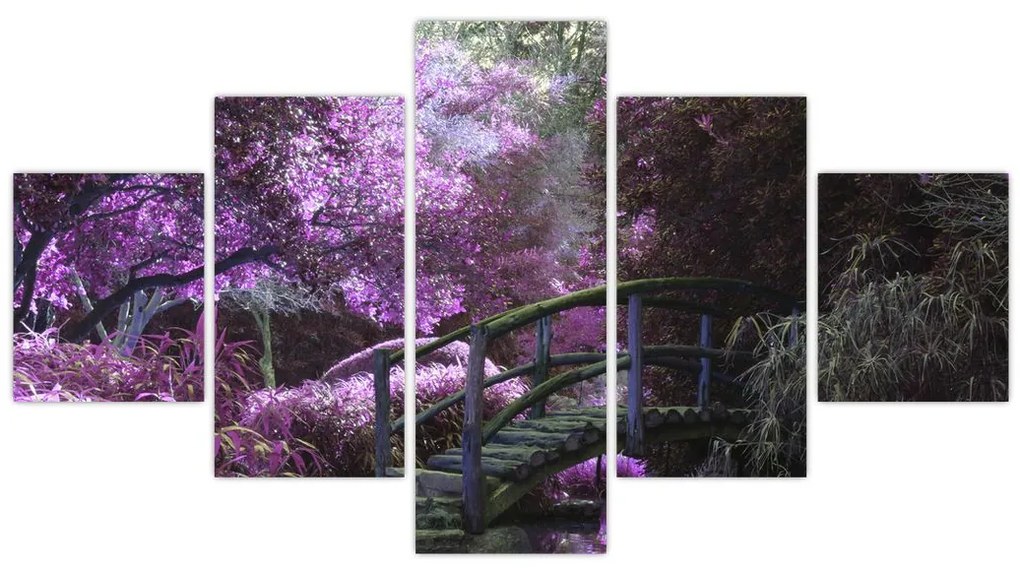 Obraz - fioletowe drzewa (125x70 cm)
