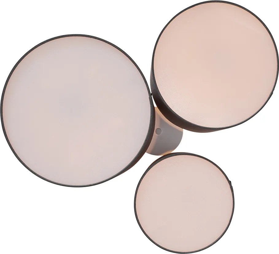 Nowoczesna lampa sufitowa taupe 3-światłowa - Multidrum