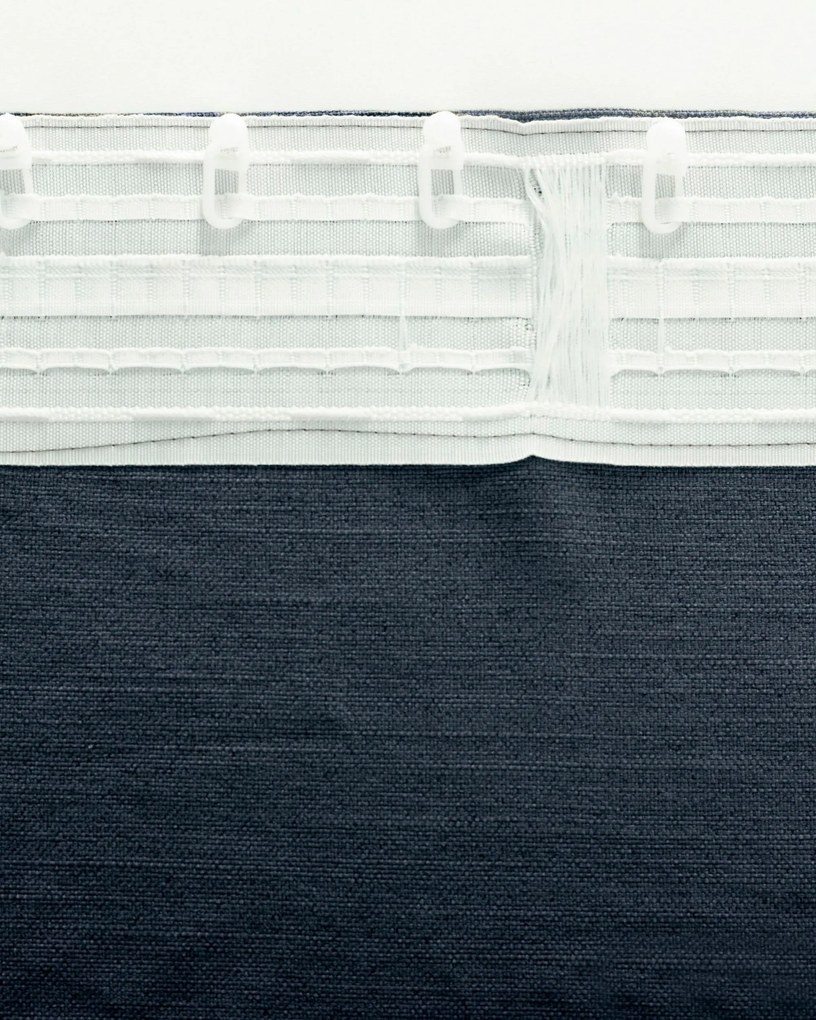 Zasłona BASIC na taśmie marszczącej 140x280 cm granatowy 1 szt.