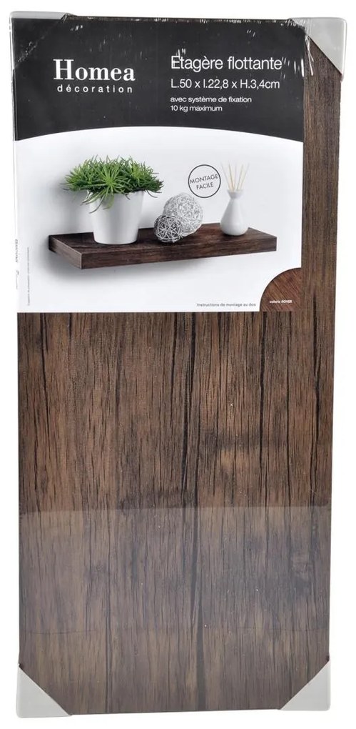 Półka wisząca na ścianę z MDF, dł. 50 cm