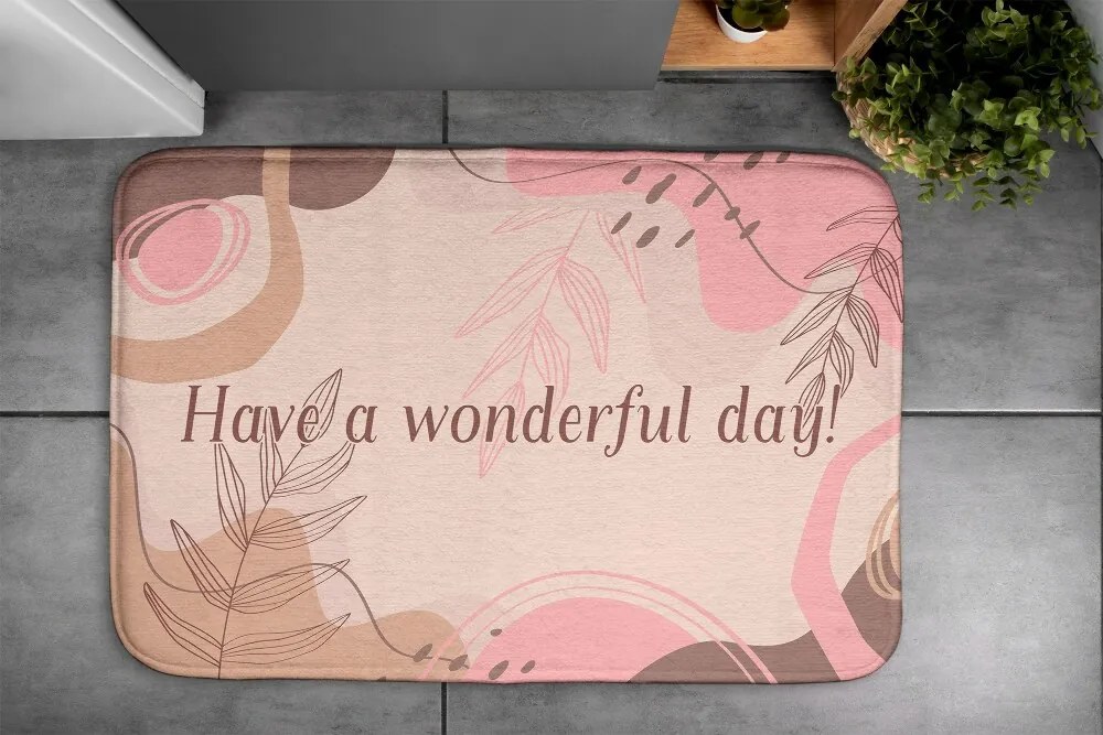 Dywanik antypoślizgowy do łazienki Dywanik antypoślizgowy do łazienki Geometryczne wzory