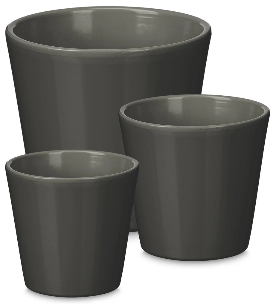 Zestaw stożkowych doniczek Ø 14, 17, 22 cm