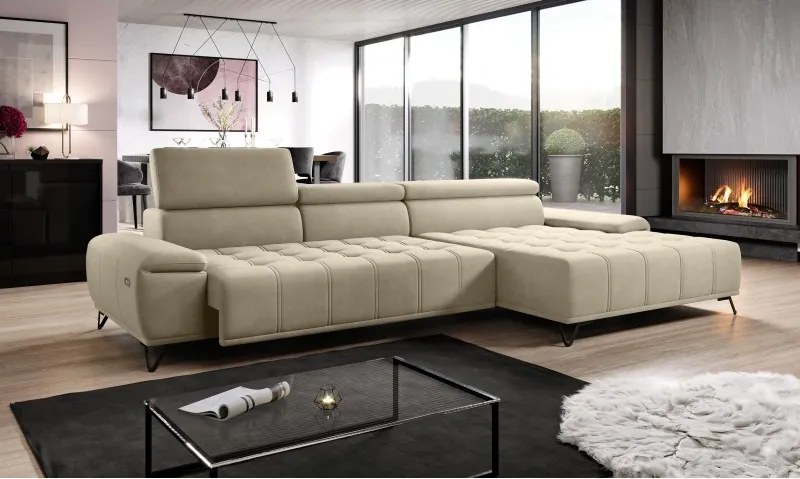 Narożnik PALLADIO MINI z elektryczną regulacją siedziska WERSAL