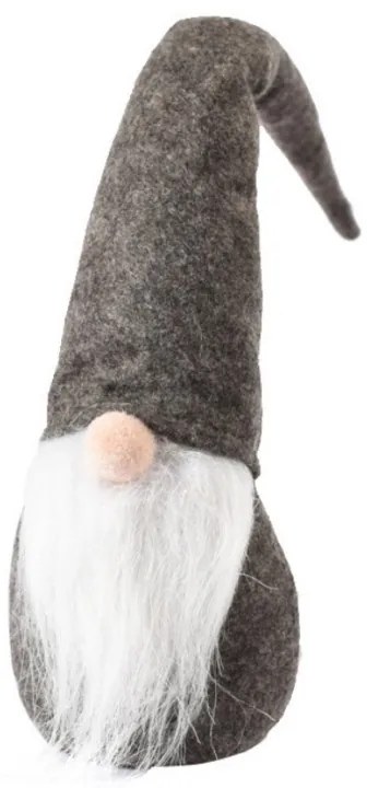 Świąteczny skrzat WINTER GNOME 30 cm, szary