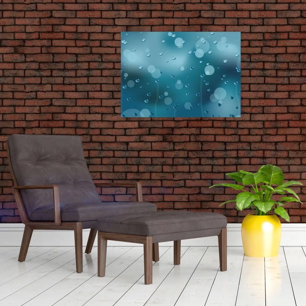 Obraz na szkle kropelek (70x50 cm)