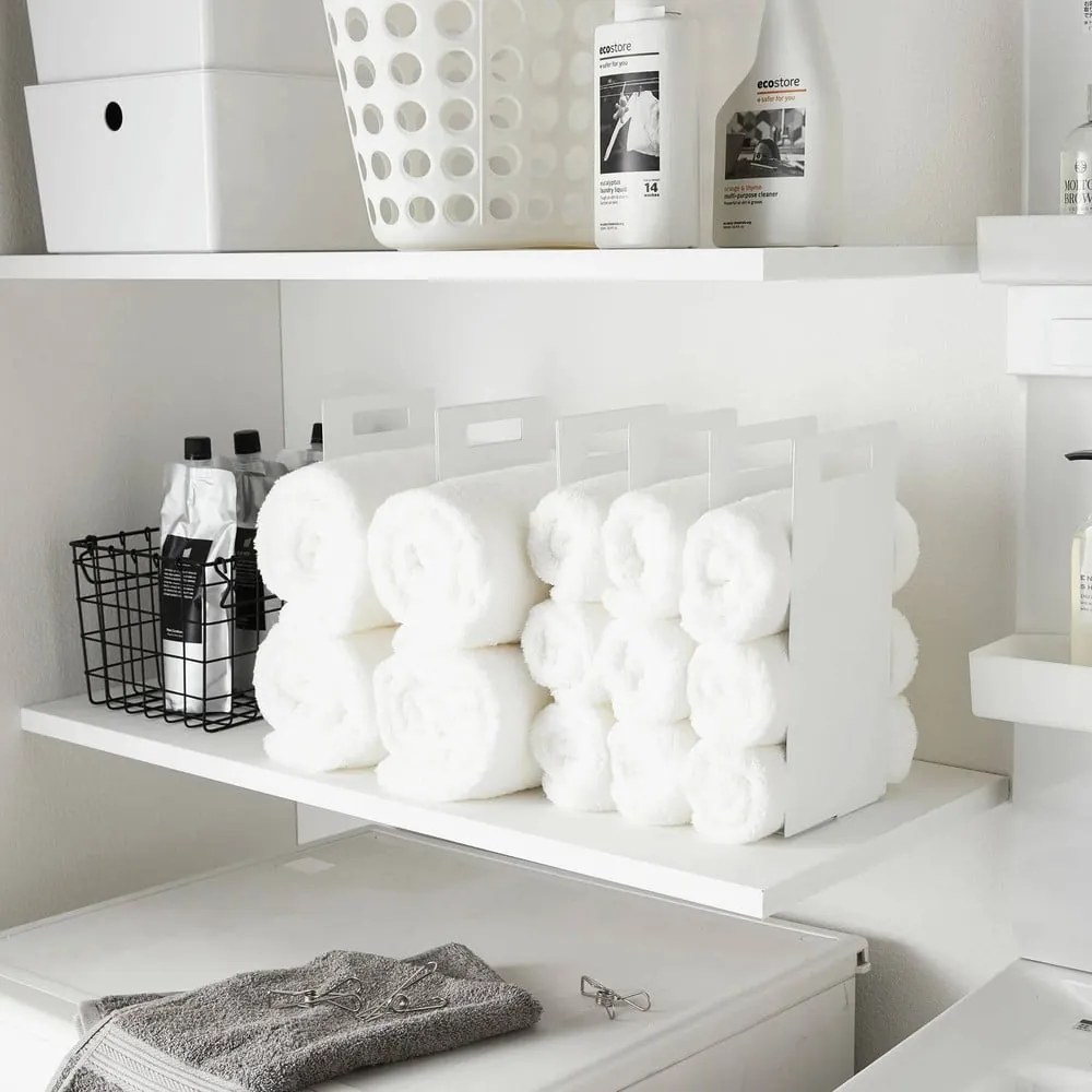 Białe metalowe stojaki na ręczniki 2 szt. Tower – YAMAZAKI