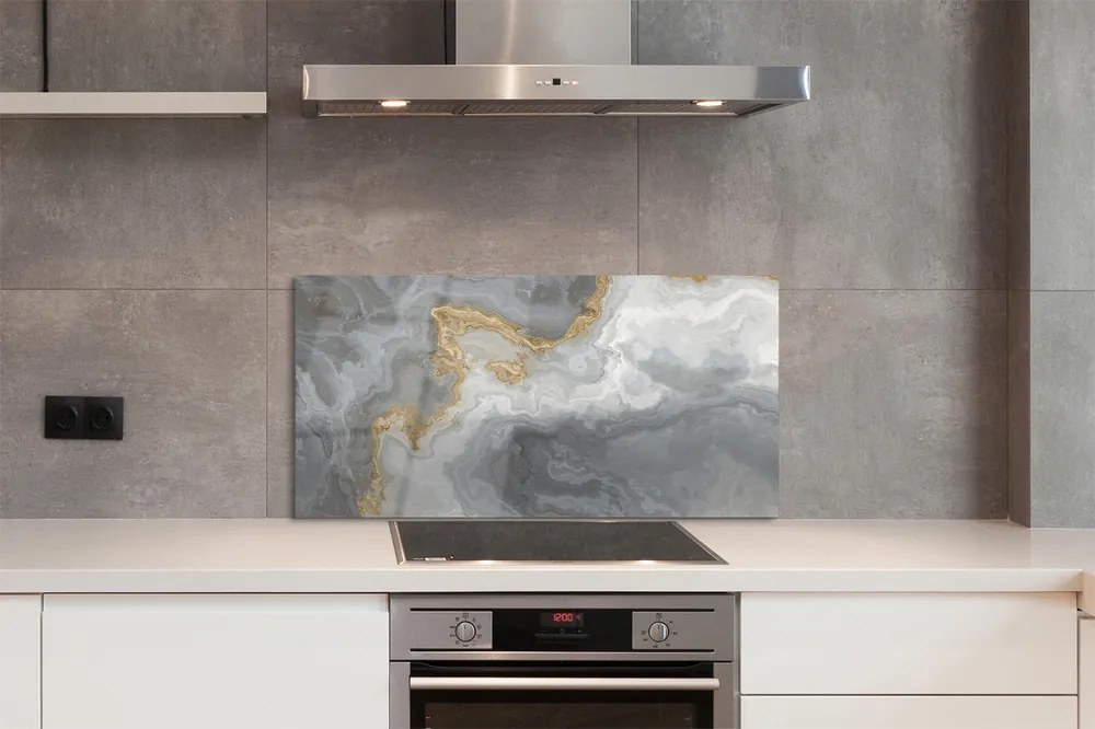 Panel szklany do Kuchni Malowniczy Wzór Marmurowy