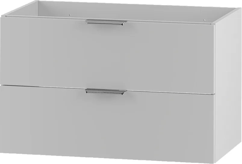 Biała Szafka pod Umywalkę 80cm 2 Szuflady Pile