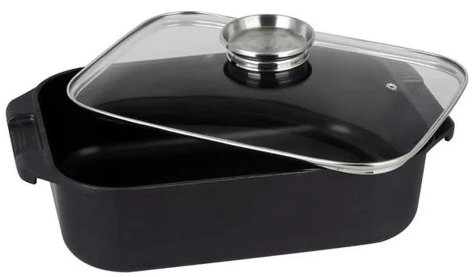 Brytfanna z pokrywką TORO 6,5 l 34,5x10x24,5 cm czarna