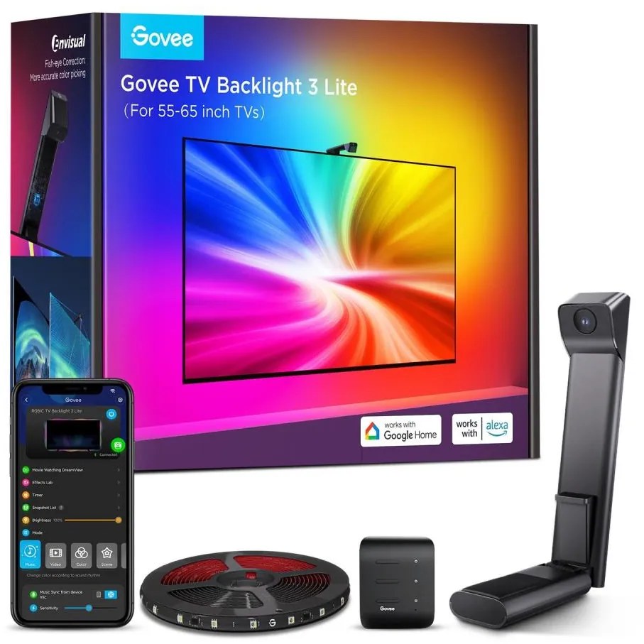 Govee - TV Backlight 3 Lite TV 55-65" SMART LED podświetlenie RGBICW Wi-Fi IP67 +DO