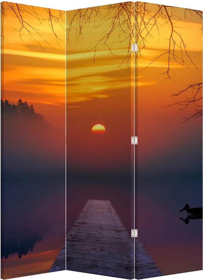 Parawan - Most o zachodzie Słońca (126x170 cm)