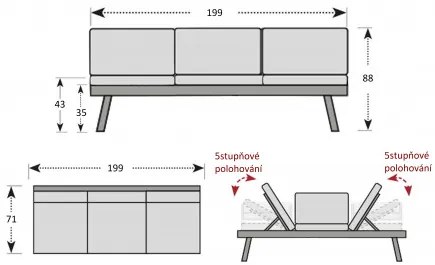 HAPPY - ogrodowa wielofunkcyjna sofa