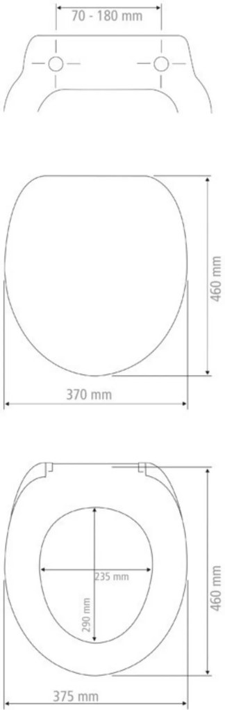 Deska sedesowa VORNO NEO, Duroplast, WENKO