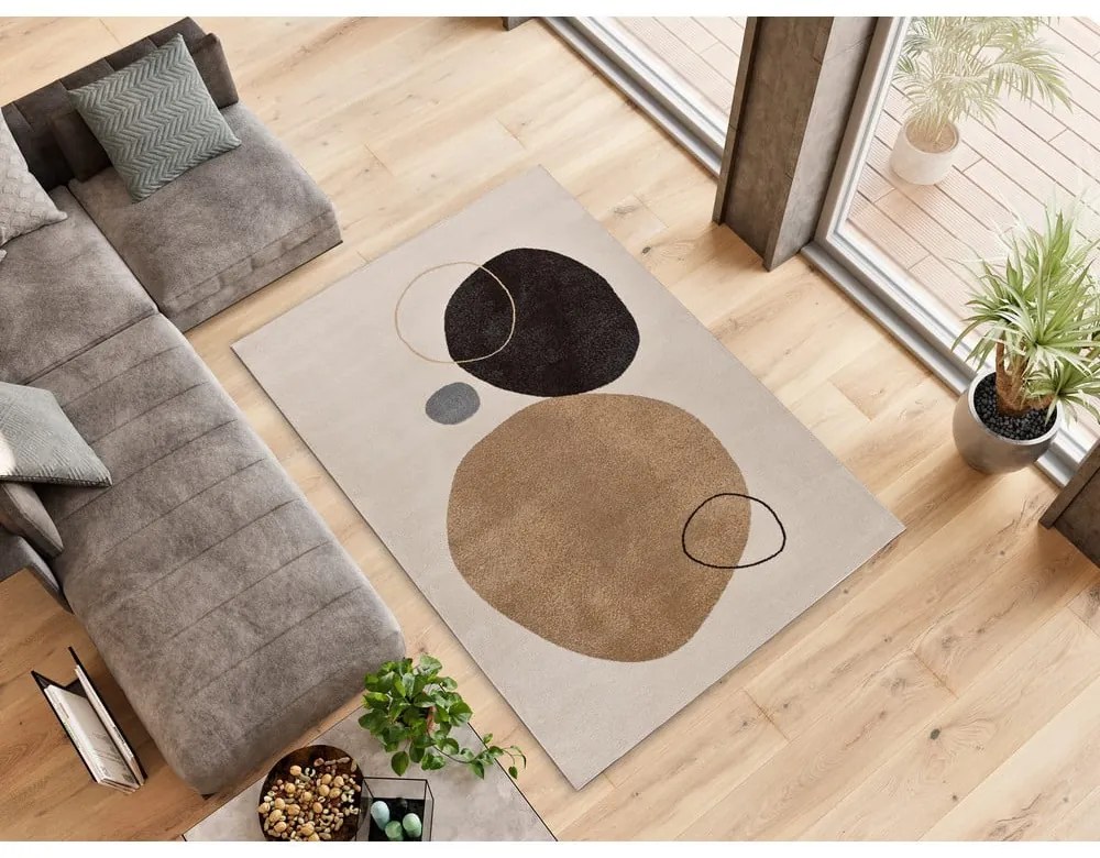 Beżowy/kremowy dywan 160x230 cm Peblinne – Universal