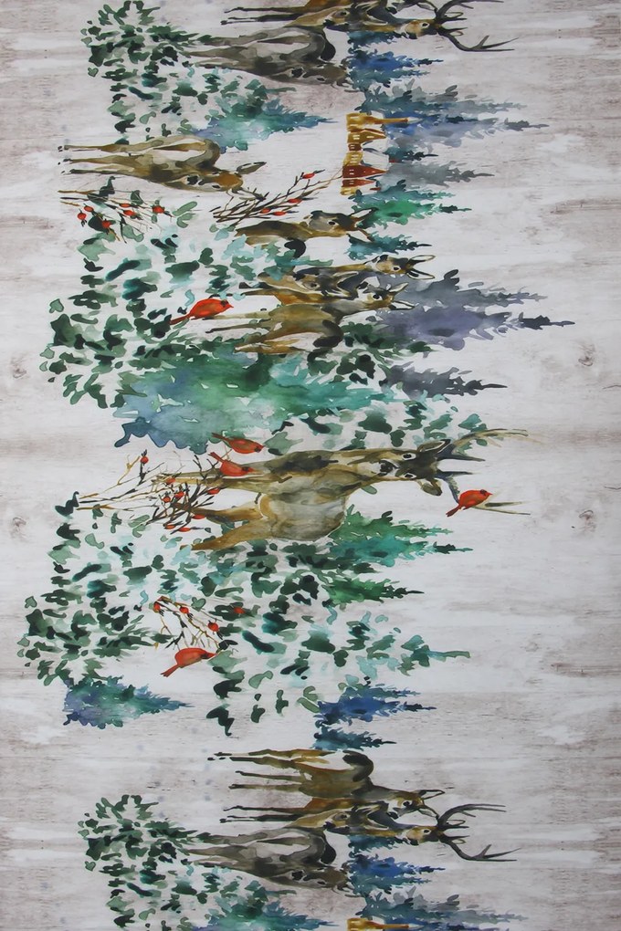 Dywan Chodnik Winylowy Moma Zimowy Las 052x100 Chodnik