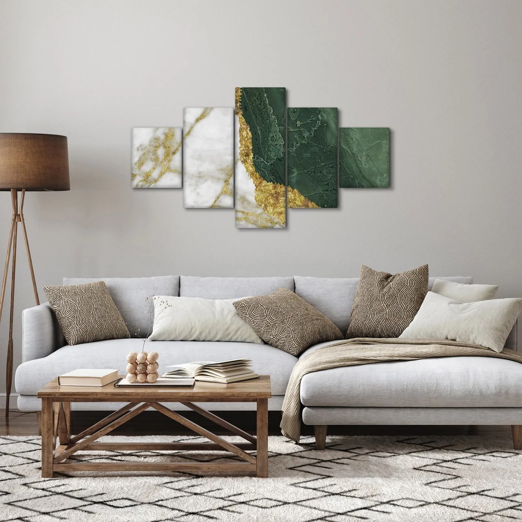 Obraz - Zielony marmur N⁰3 (125x70 cm)