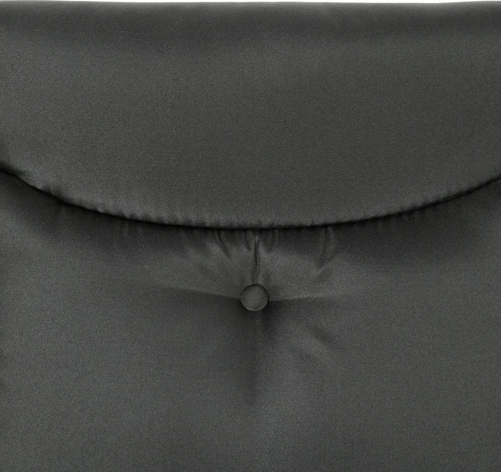 Outsunny Huśtawka Hollywood, Ławka Huśtawkowa, 3-osobowa Huśtawka Ogrodowa z Regulowanym Daszkiem, 278 x 125 x 177 cm, Czarna