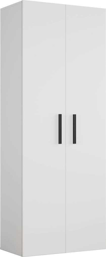 Garderoba MODULO - Biały / Bez lameli / Bez lustra / 80 cm / —