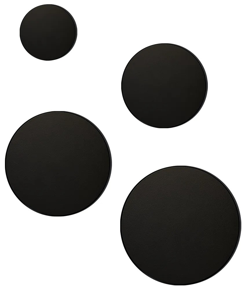 Kinkiet wewnętrzny i zewnętrzny 12 cm Disk 9W 3CCT IP65 Czarny