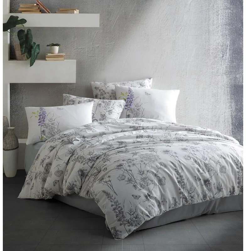 BedTex Bawełniana pościel Myra biała, 220 x 200cm, 2 szt. 70 x 90 cm + 2 szt. 50 x 70 cm