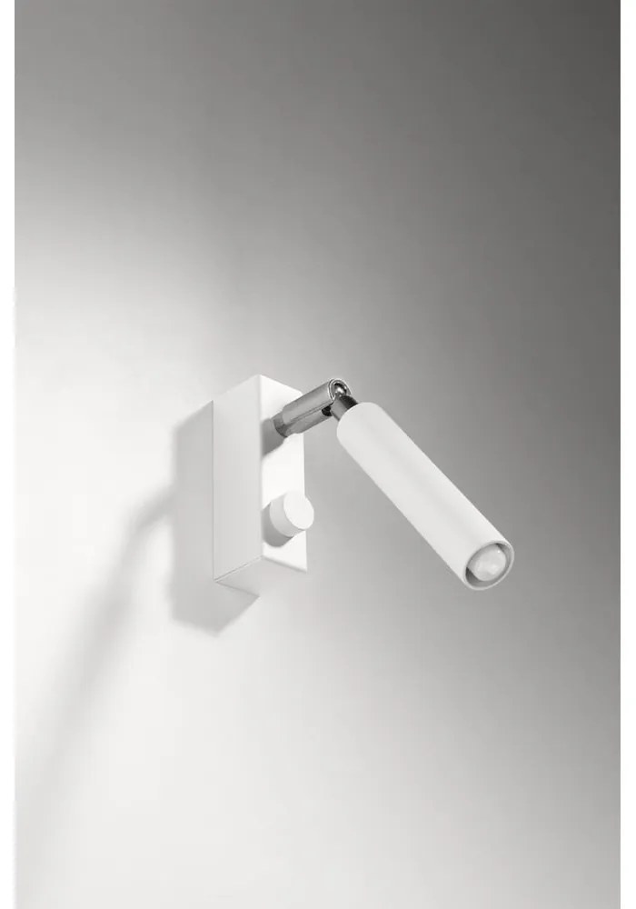 Biała lampa punktowa 10x3 cm Tiden – Sollux