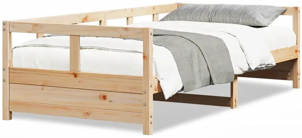 Łóżko jednoosobowe z litego drewna sosnowego 90x200 - Nulsa 4X