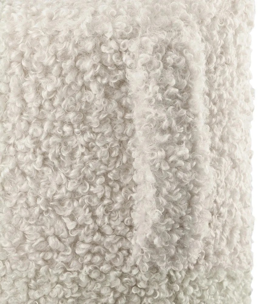 Beżowy puf z materiału bouclé Teddy – Blomus