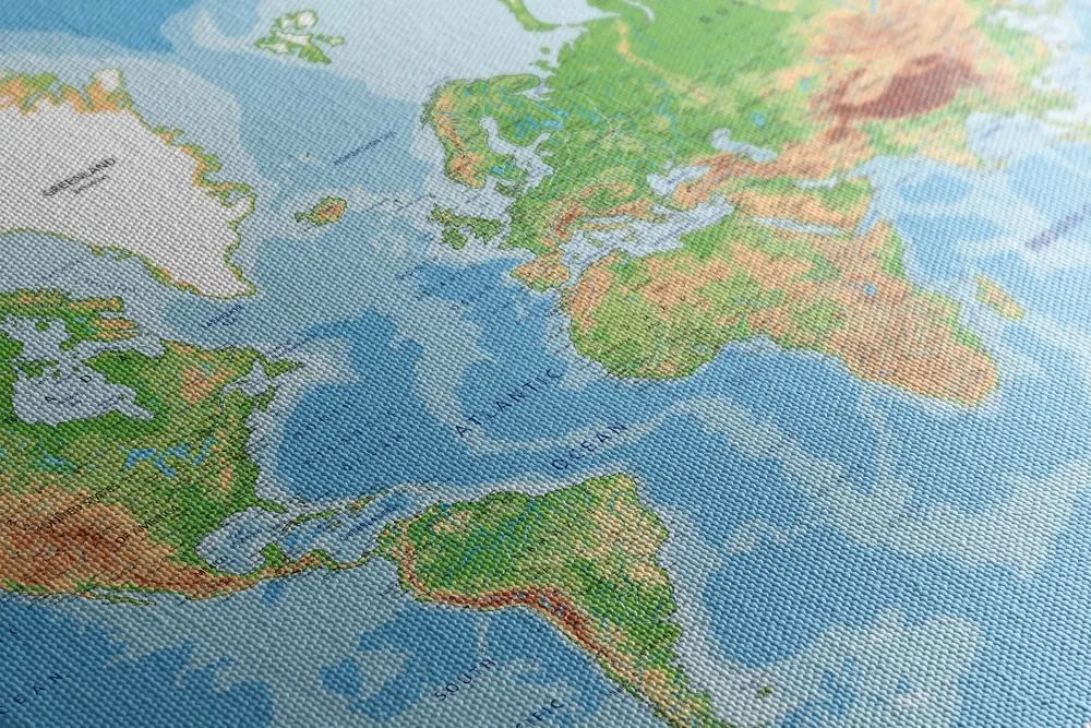 Obraz na korku klasyczna mapa świata