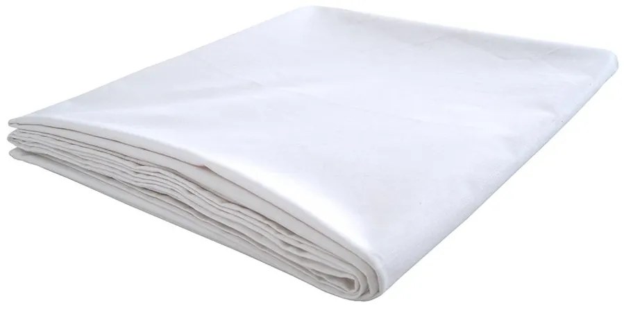 PrzytulneMieszkanie.pl Bawełniane prześcieradło DELUXA 140x240 cm białe