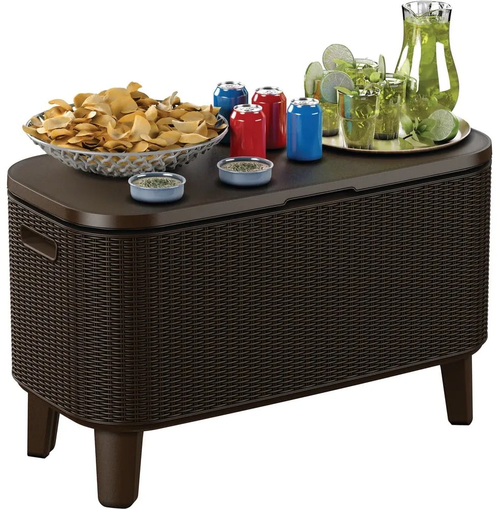 Stolik ogrodowy z pojemnikiem na lód 83.5x40.5 cm Bevy – Keter