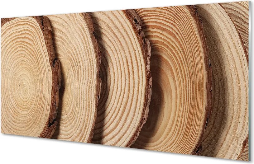 Panel nad Blat Kuchenny Plastry Drewna w Przekroju