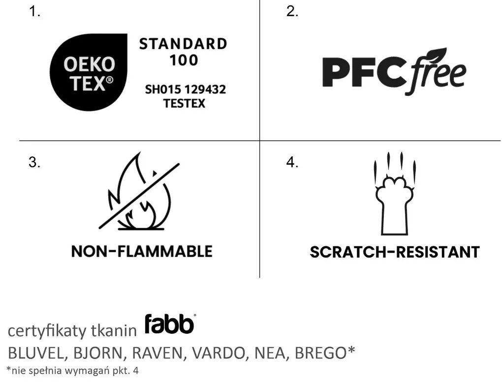 Fotel rozkładany LETO VELVET szary SIGNAL