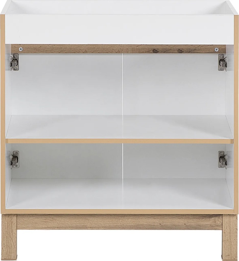 Stojąca szafka pod umywalkę wpuszczaną 80 cm, Bali 821, biała