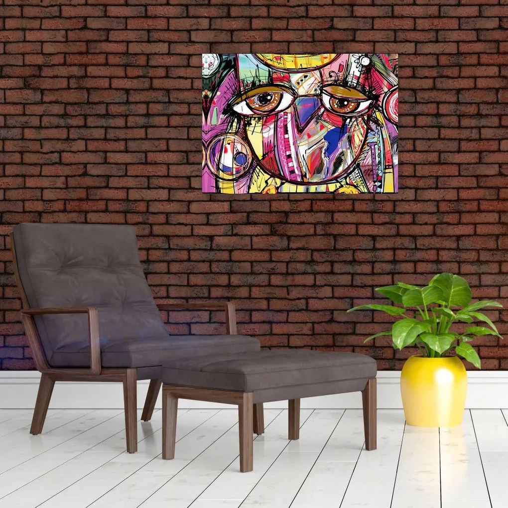 Obraz - Street art - sowa (70x50 cm)