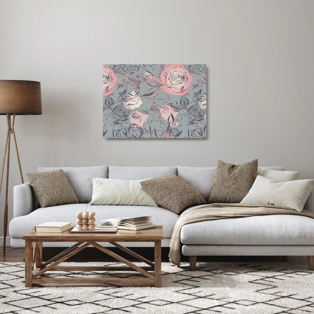 Obraz na szkle - Róża (70x50 cm)