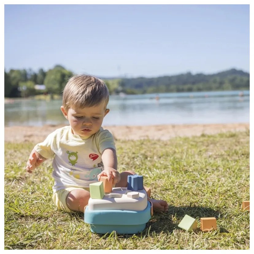 Smoby little green sorter w koszyku bioplastik