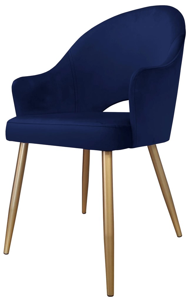 Krzesło obrotowe Velvet podstawa złota MG16