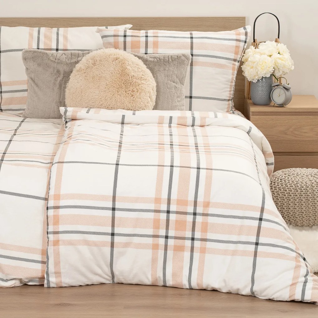 4Home Flanelowa pościel Elegant Plaid, 140 x 220cm, 70 x 90 cm, 140 x 220 cm, 70 x 90 cm